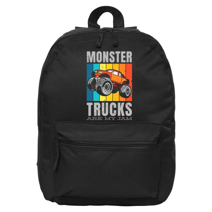 Monster Truck Fan 16 in Basic Backpack