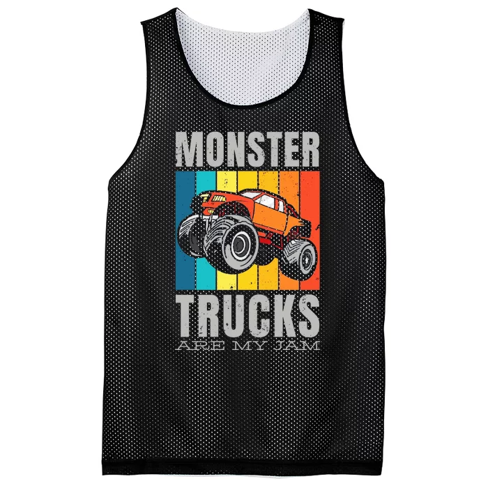 Monster Truck Fan Mesh Reversible Basketball Jersey Tank