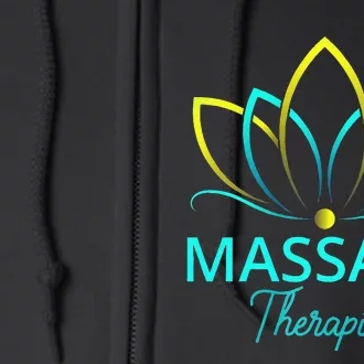 Massage Therapy Gifts For Men Women Massage Therapist Full Zip Hoodie