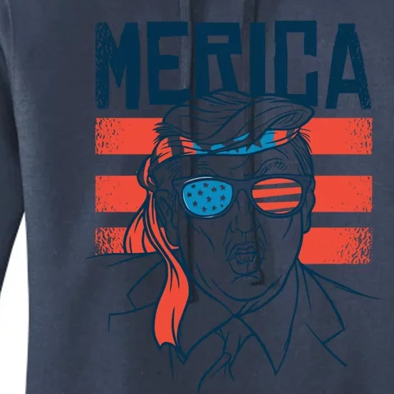 Merica Trump Great Gift Women's Pullover Hoodie