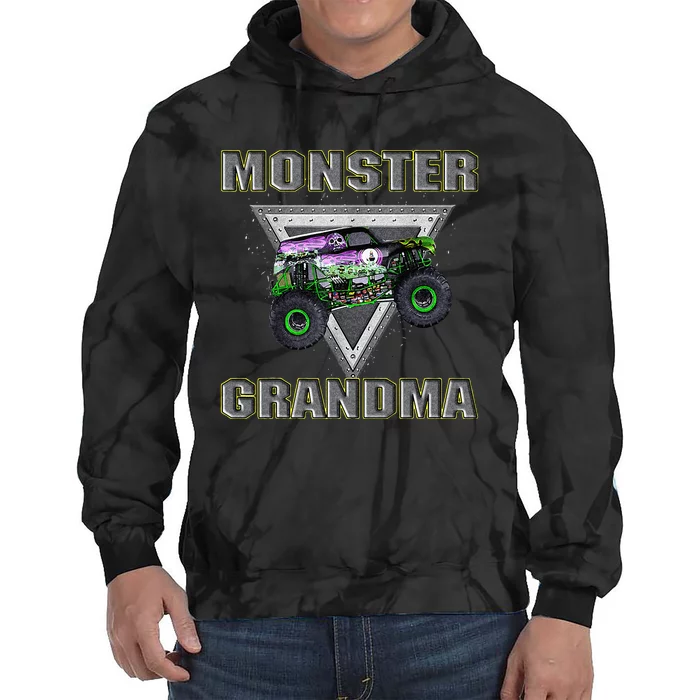 Monster Truck Grandma Monster Truck Are My Jam Truck Lovers Tie Dye Hoodie