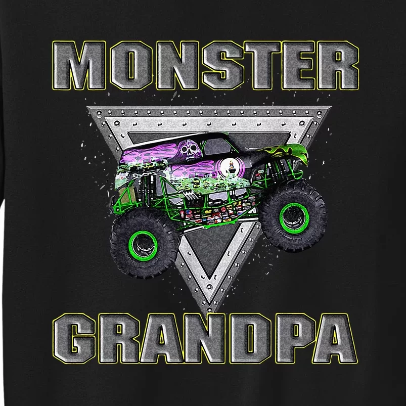 Monster Truck Grandpa Monster Truck Are My Jam Truck Lovers Tall Sweatshirt