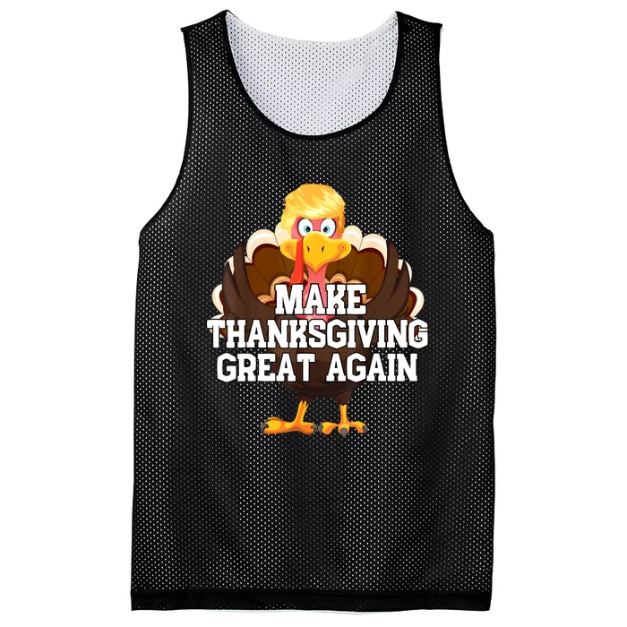 Make Thanksgiving Great Again Trump Turkey Funny Gifts Mesh Reversible Basketball Jersey Tank