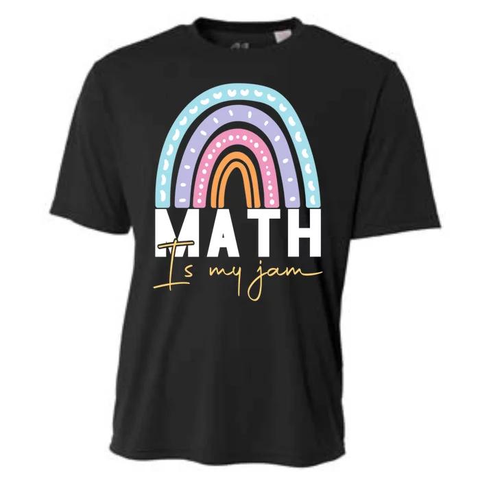 Math Teacher Great Gift Math Is My Jam Cool Gift Cooling Performance Crew T-Shirt