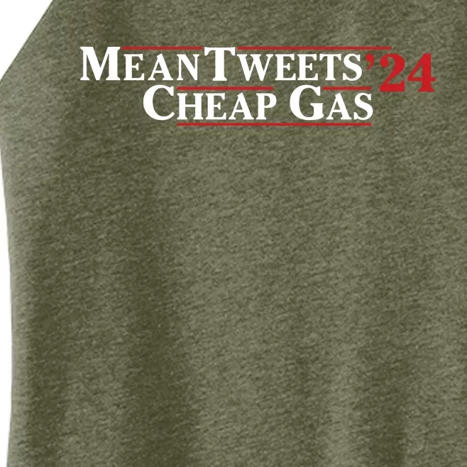 Mean Tweets Gas 2024 Women’s Perfect Tri Rocker Tank