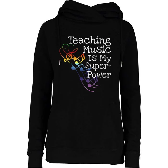 Music Teacher Gift Womens Funnel Neck Pullover Hood