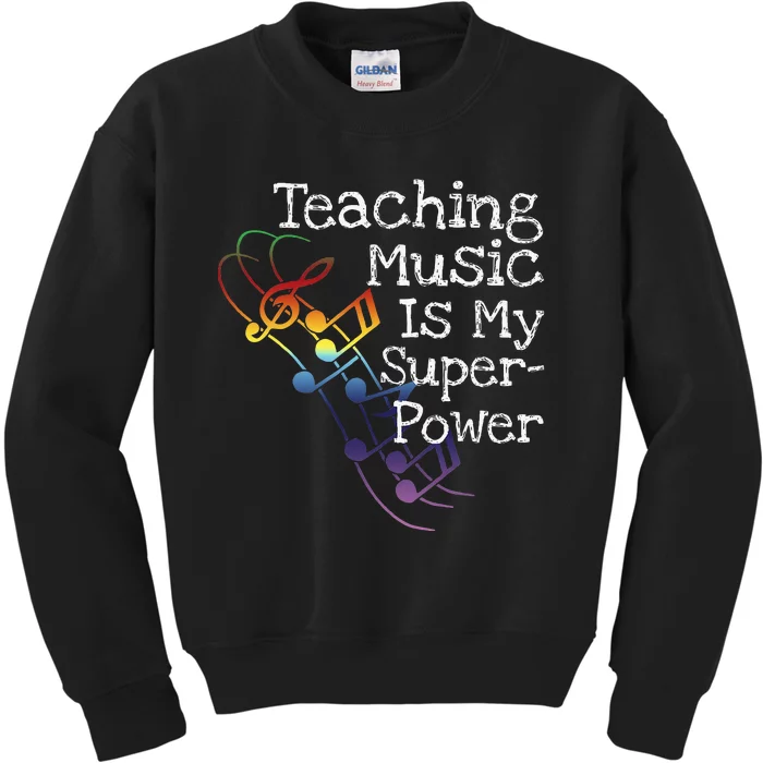 Music Teacher Gift Kids Sweatshirt