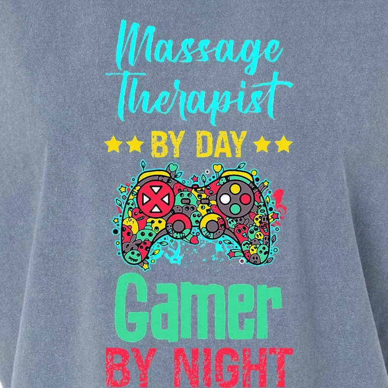 Massage Therapist Gaming Lover Funny Novelty Garment-Dyed Women's Muscle Tee