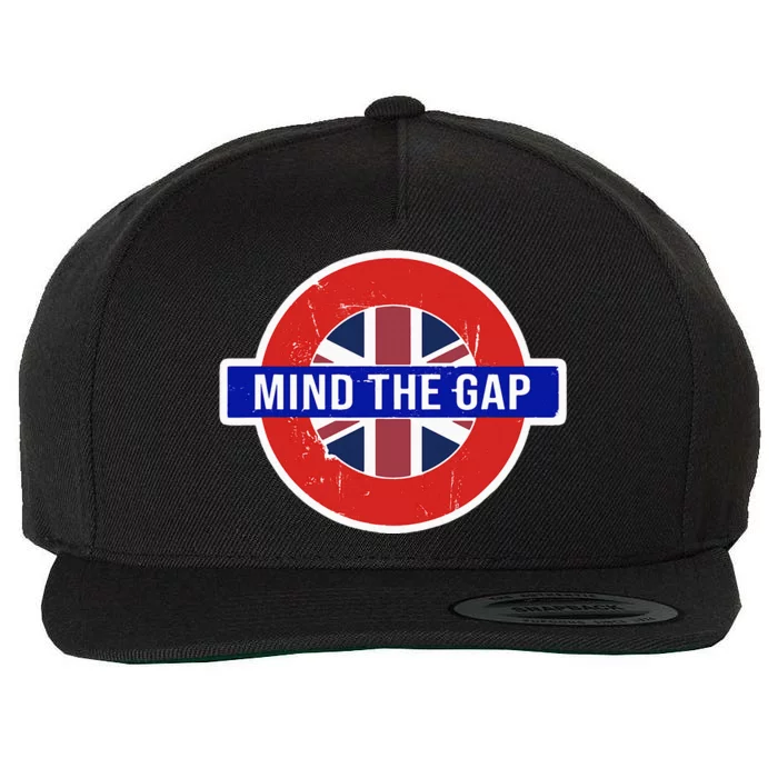 Mind The Gap Great London Vacation Tourist Travel Gift Wool Snapback Cap