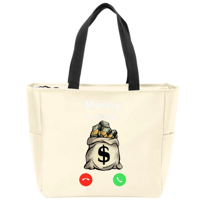 Money The Gang Ster Entrepreneur Christmas Hip Hop Zip Tote Bag