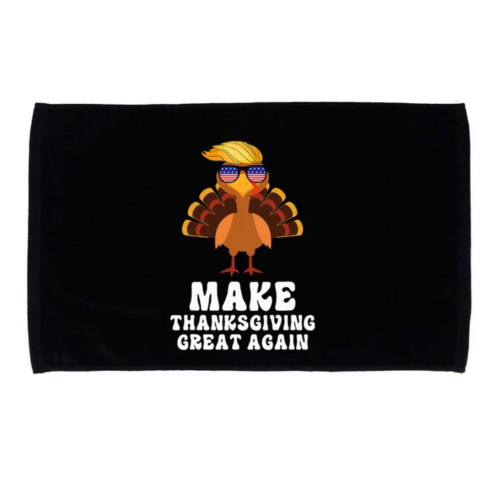 Make Thanksgiving Great Again Trump Holiday Turkey 2024 Microfiber Hand Towel