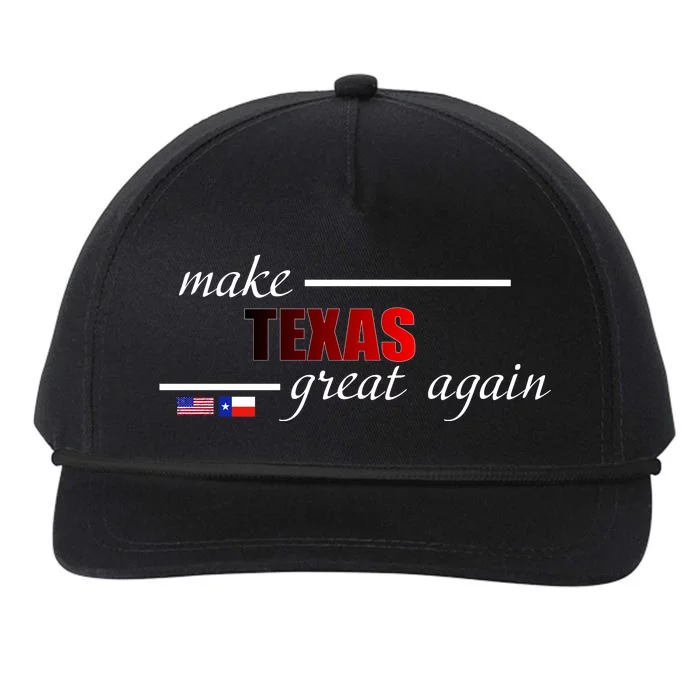 Make Texas Great Again Snapback Five-Panel Rope Hat