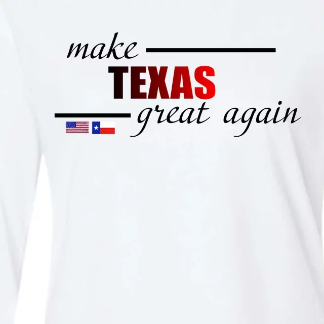 Make Texas Great Again Womens Cotton Relaxed Long Sleeve T-Shirt