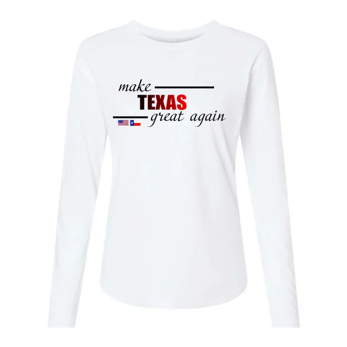 Make Texas Great Again Womens Cotton Relaxed Long Sleeve T-Shirt