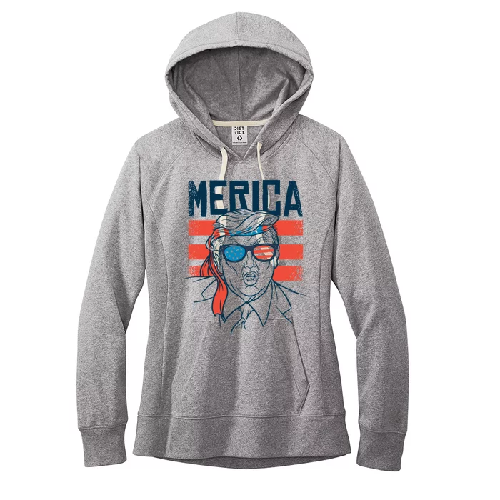 Merica Trump Gift Women's Fleece Hoodie