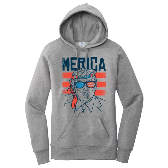 Merica Trump Gift Women's Pullover Hoodie