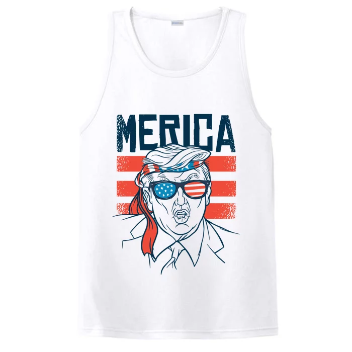 Merica Trump Gift Performance Tank