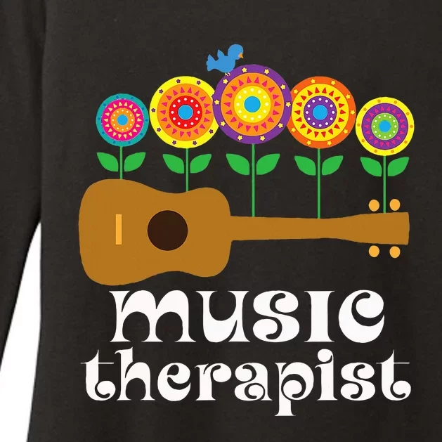 Music Therapist Gift Womens CVC Long Sleeve Shirt