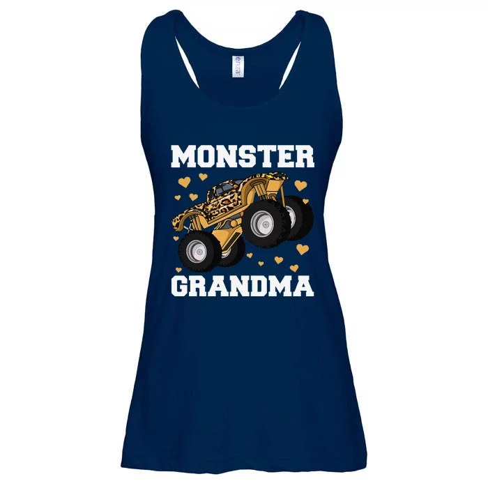 Monster Truck Grandma Leopard , Birthday Boy Grandma Ladies Essential Flowy Tank