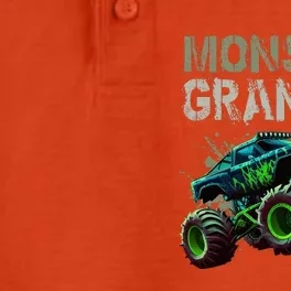 Monster Truck Grandpa Family Matching Monster Truck Lovers Dry Zone Grid Performance Polo