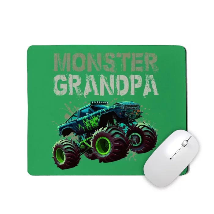 Monster Truck Grandpa Family Matching Monster Truck Lovers Mousepad