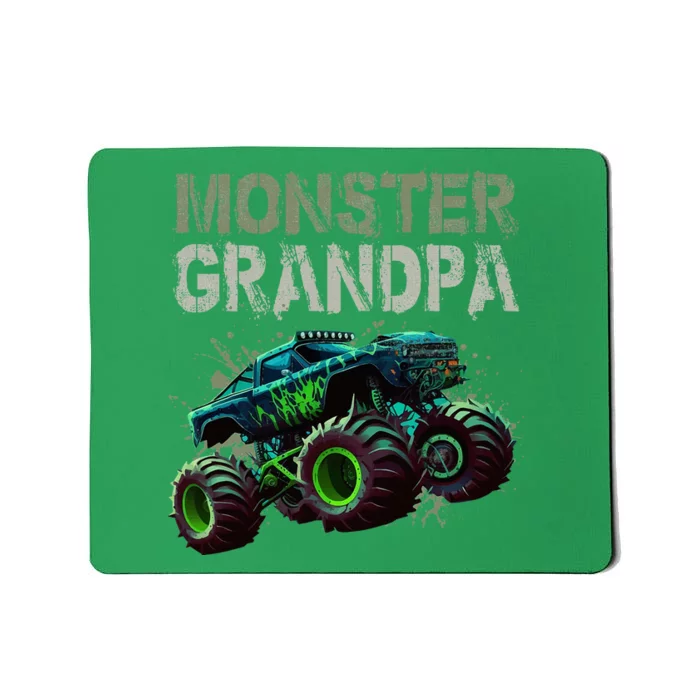 Monster Truck Grandpa Family Matching Monster Truck Lovers Mousepad