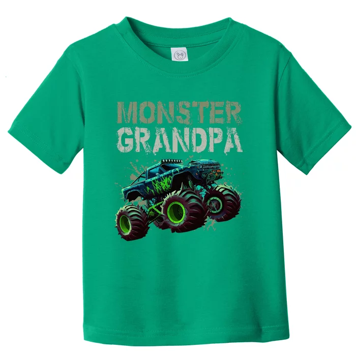 Monster Truck Grandpa Family Matching Monster Truck Lovers Toddler T-Shirt