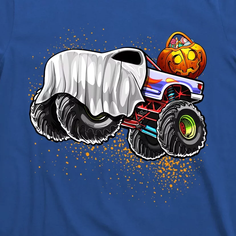 Monster Truck Ghost Halloween TrickOrTreating Pumpkin Meaningful Gift T-Shirt