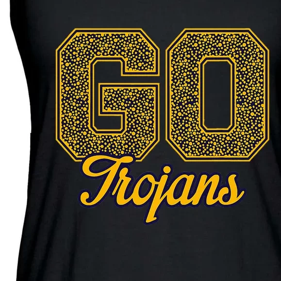 Milpitas T.R.O.J.A.N.S Go! School Pride Ladies Essential Flowy Tank