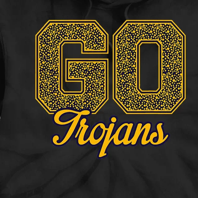 Milpitas T.R.O.J.A.N.S Go! School Pride Tie Dye Hoodie