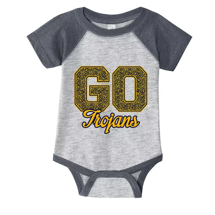 Milpitas T.R.O.J.A.N.S Go! School Pride Infant Baby Jersey Bodysuit