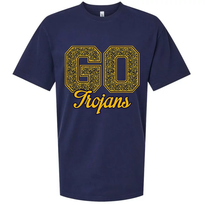 Milpitas T.R.O.J.A.N.S Go! School Pride Sueded Cloud Jersey T-Shirt