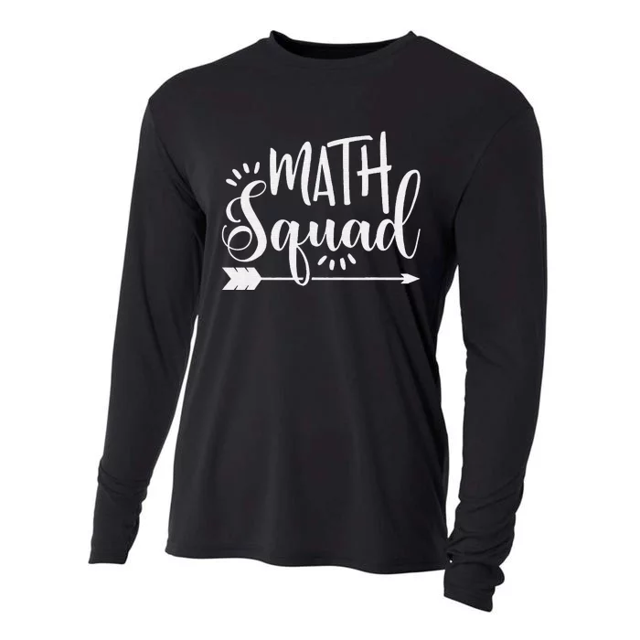 Math Teacher Gift Math Squad Mathematics Club Cooling Performance Long Sleeve Crew