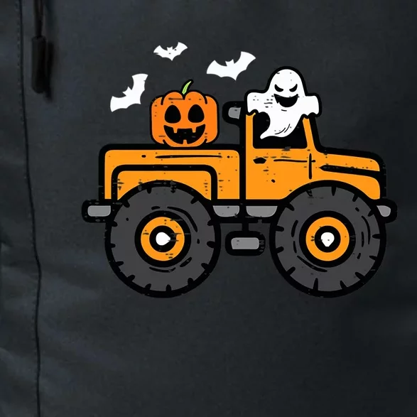 Monster Truck Ghost Pumpkin Halloween Costume Gift Daily Commute Backpack