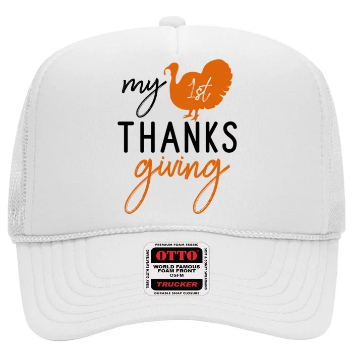 My Thanks Giving High Crown Mesh Trucker Hat