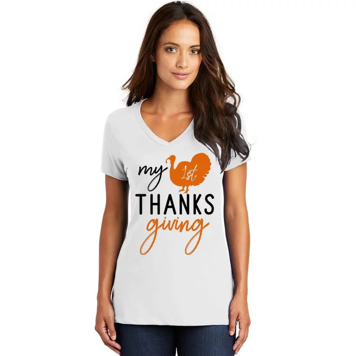 My Thanks Giving Women's V-Neck T-Shirt