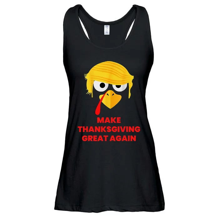 Make Thanksgiving Great Again Trump 2024 Turkey Ladies Essential Flowy Tank