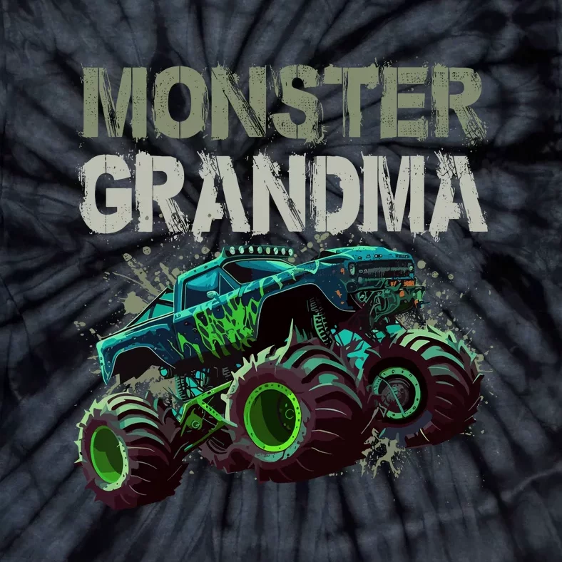 Monster Truck Grandma Family Matching Monster Truck Lovers Tie-Dye T-Shirt