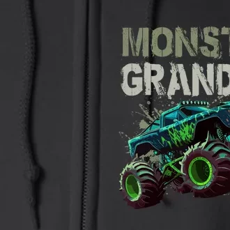 Monster Truck Grandma Family Matching Monster Truck Lovers Full Zip Hoodie