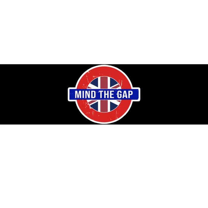 Mind The Gap Great London Vacation Tourist Bumper Sticker