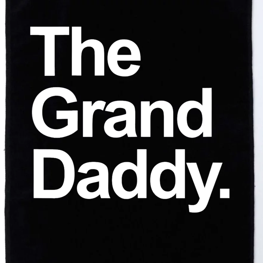 Mens The Granddaddy Cute Cool Funny Family Matching Shirt Platinum Collection Golf Towel