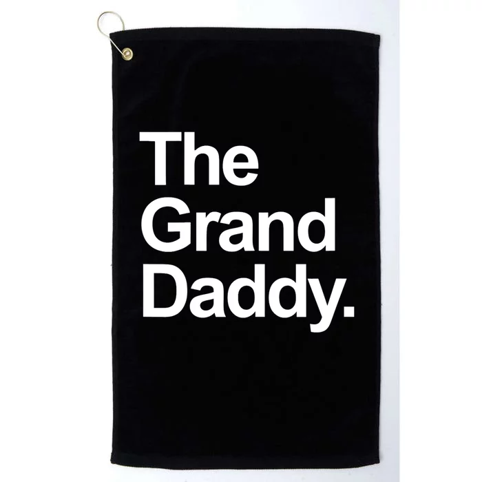 Mens The Granddaddy Cute Cool Funny Family Matching Shirt Platinum Collection Golf Towel