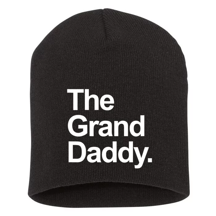 Mens The Granddaddy Cute Cool Funny Family Matching Shirt Short Acrylic Beanie