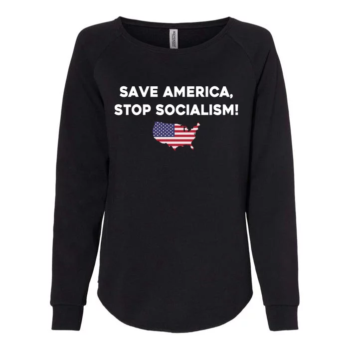 Marjorie Taylor Greene Wearing Save America Stop Socialism Womens California Wash Sweatshirt