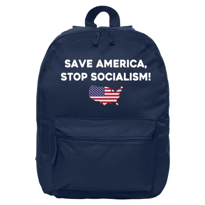 Marjorie Taylor Greene Wearing Save America Stop Socialism 16 in Basic Backpack