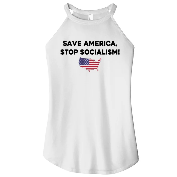 Marjorie Taylor Greene Wearing Save America Stop Socialism Women’s Perfect Tri Rocker Tank