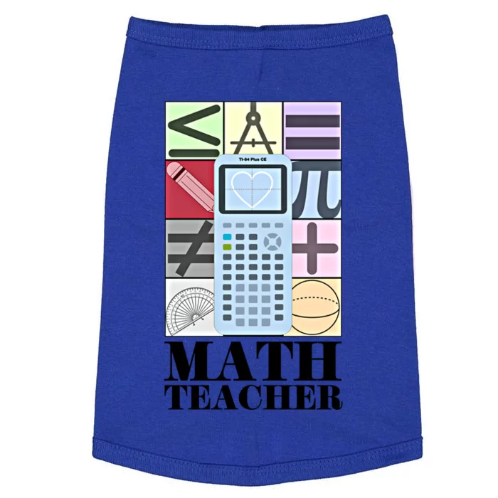 Math Teacher Gift Doggie Tank