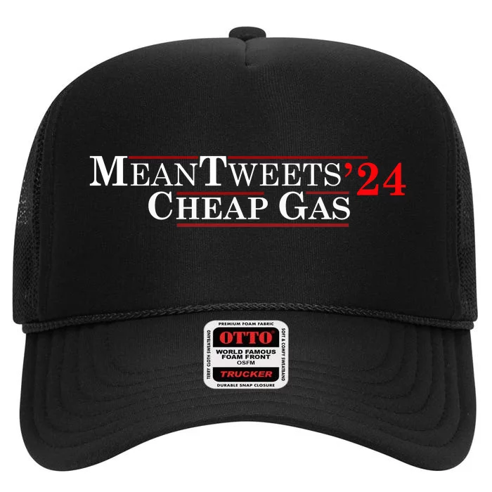 Mean Tweets Gas 2024 High Crown Mesh Trucker Hat