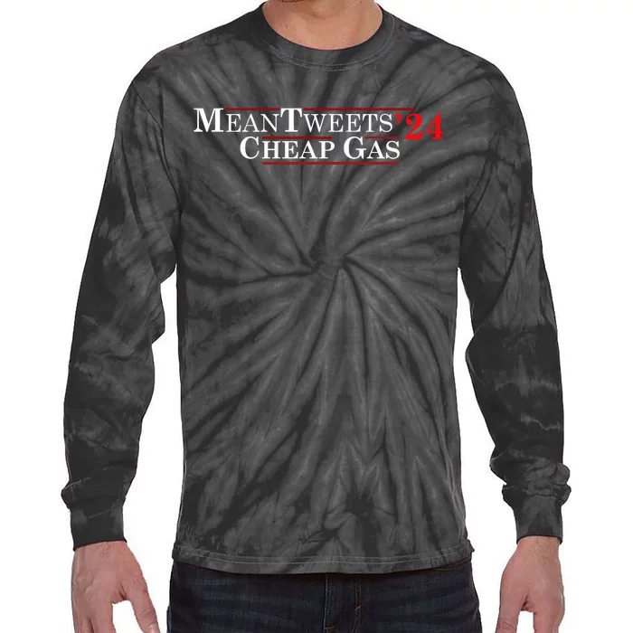 Mean Tweets Gas 2024 Tie-Dye Long Sleeve Shirt