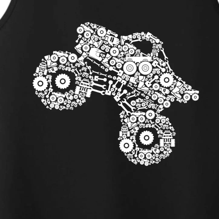 Monster Truck Gift Performance Tank